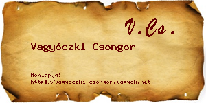 Vagyóczki Csongor névjegykártya